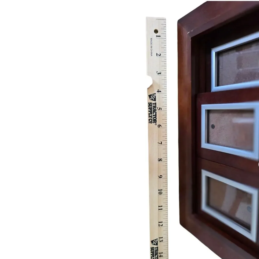 Swing Sliding Picture Frame Heavy Wood  14